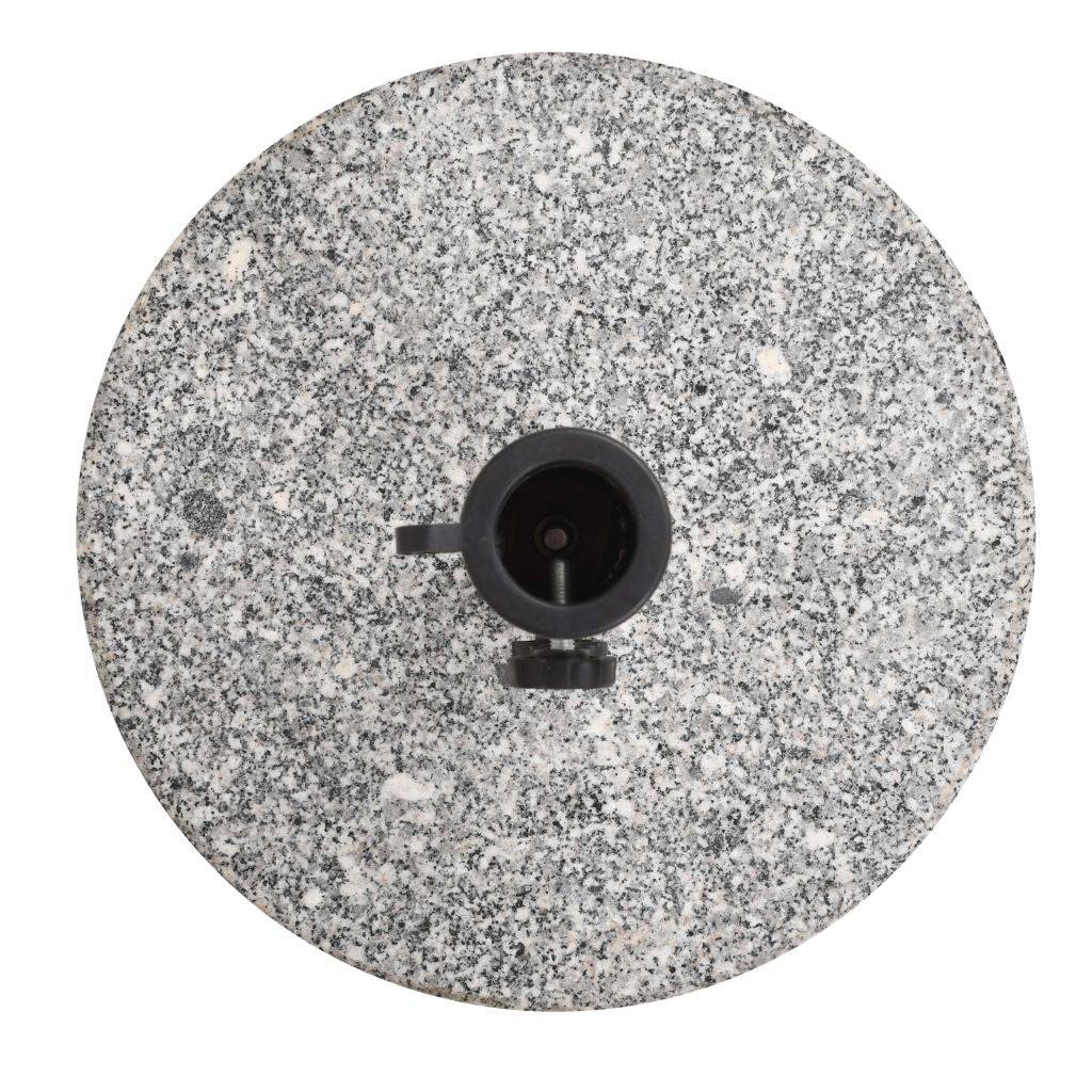 Helloshop26 - Pied base socle de parasol granite tube en acier inoxydable rond 22 kg - Image 3