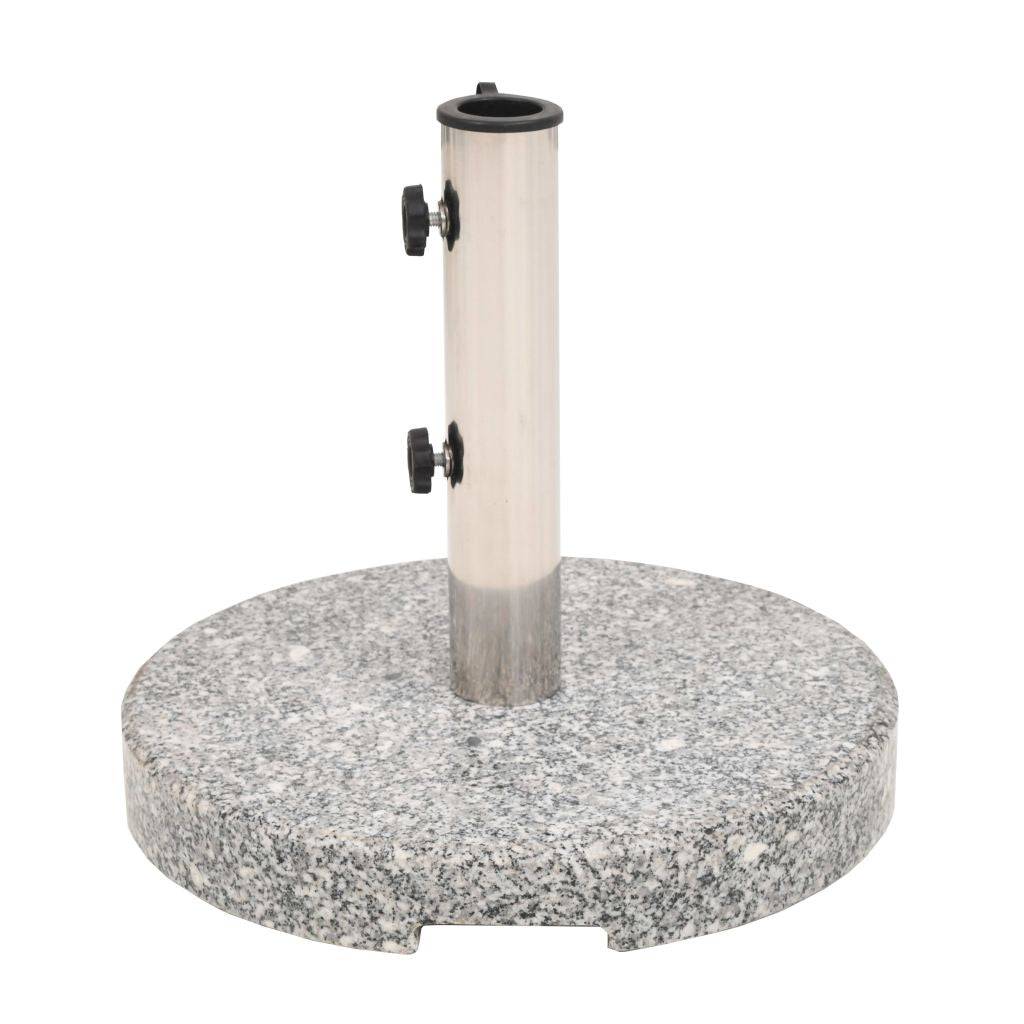 Helloshop26 - Pied base socle de parasol granite tube en acier inoxydable rond 22 kg - Image 2