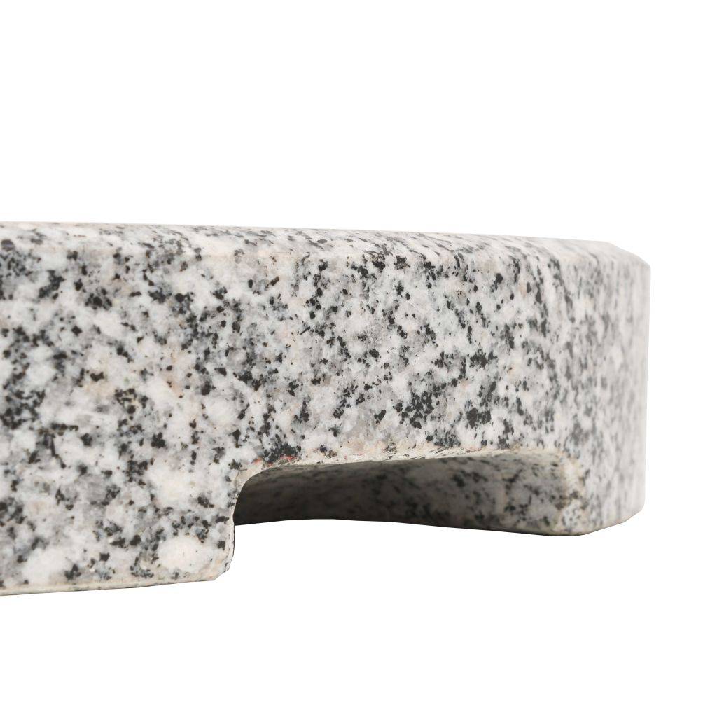 Helloshop26 - Pied base socle de parasol granite tube en acier inoxydable rond 22 kg - Image 8