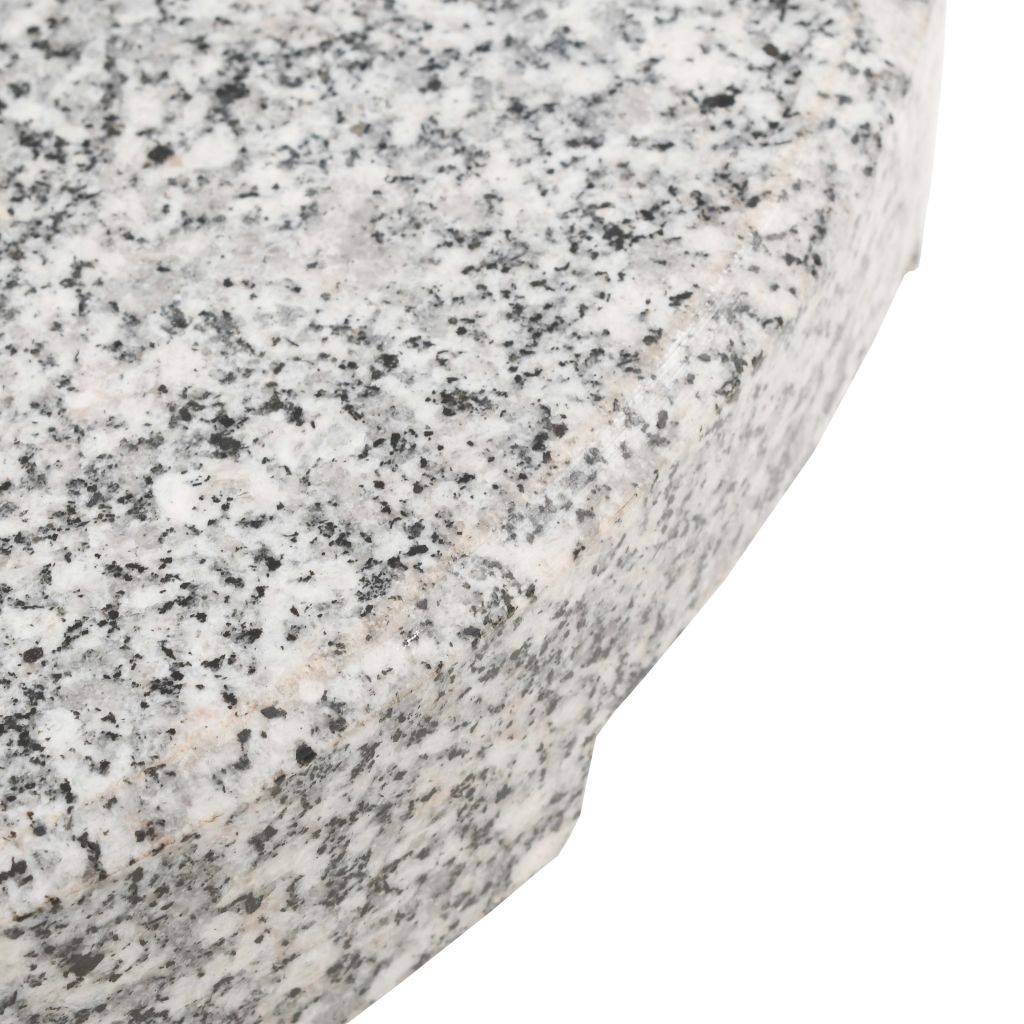 Helloshop26 - Pied base socle de parasol granite tube en acier inoxydable rond 22 kg - Image 5