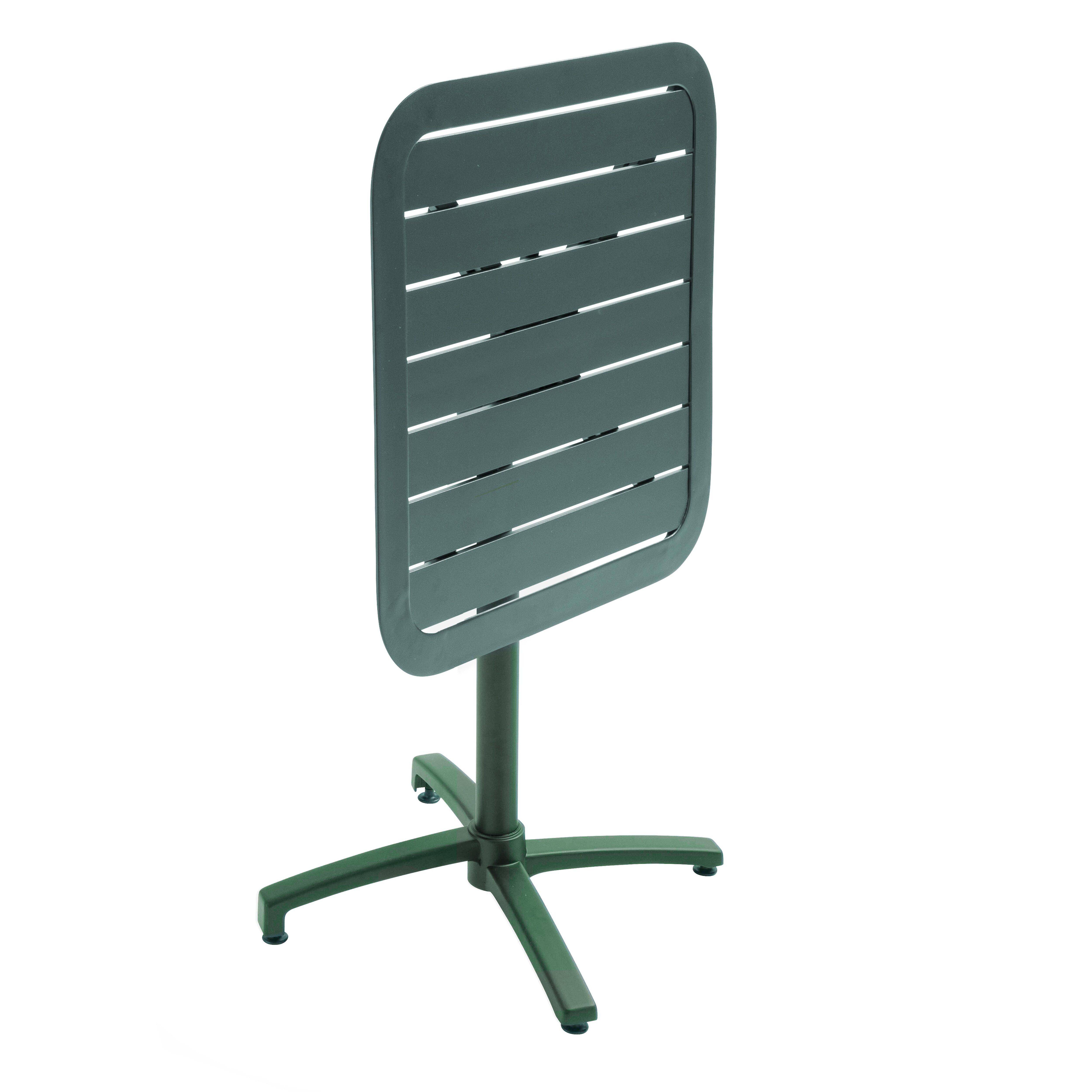 Oviala - Table inclinable de terrasse 70 x 70 cm vert foncé Almada - Oviala - Image 5