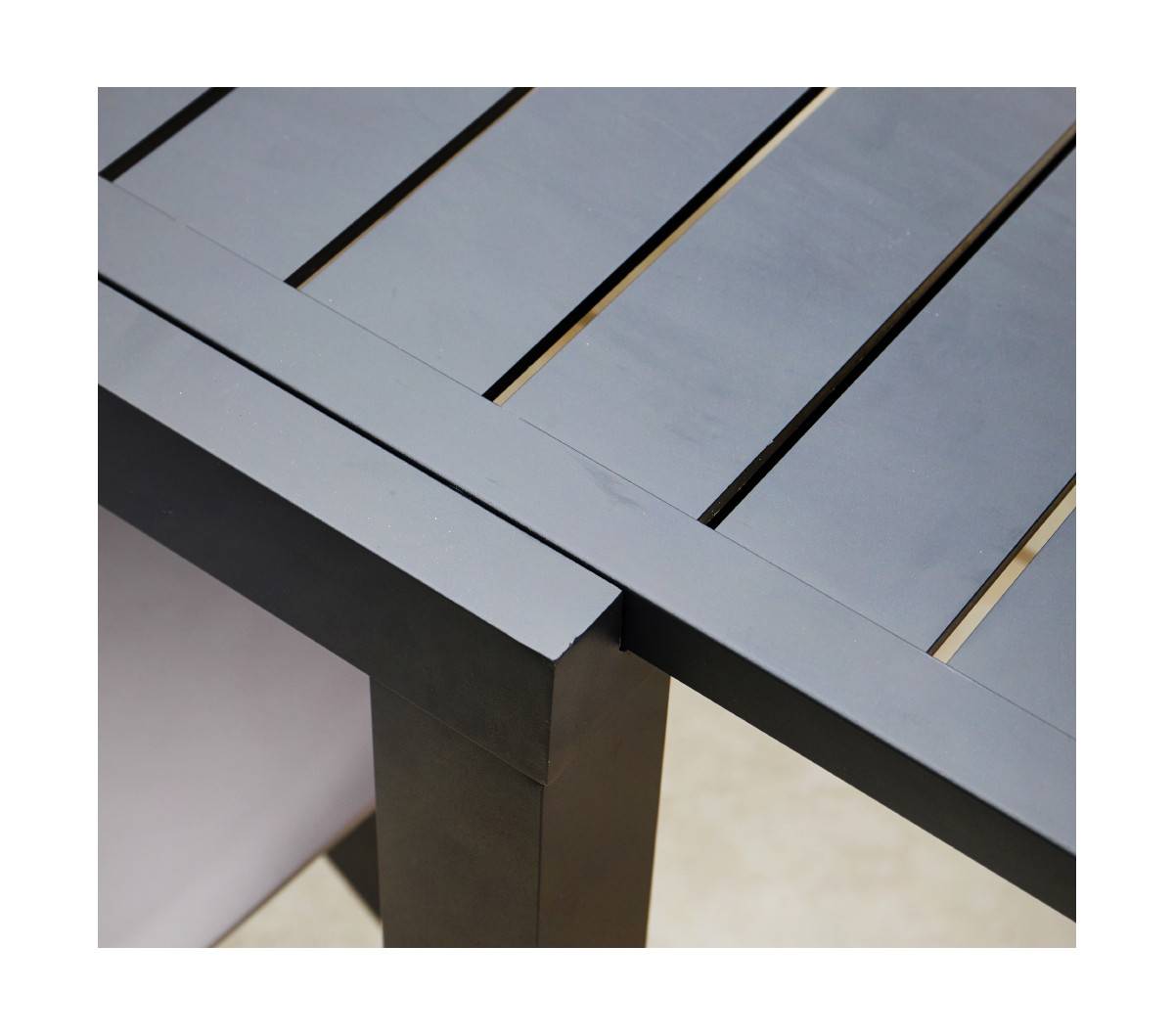 Ozalide - Ensemble table et chaises de jardin  8 places  Gris Anthracite  GUETHARY - Image 4