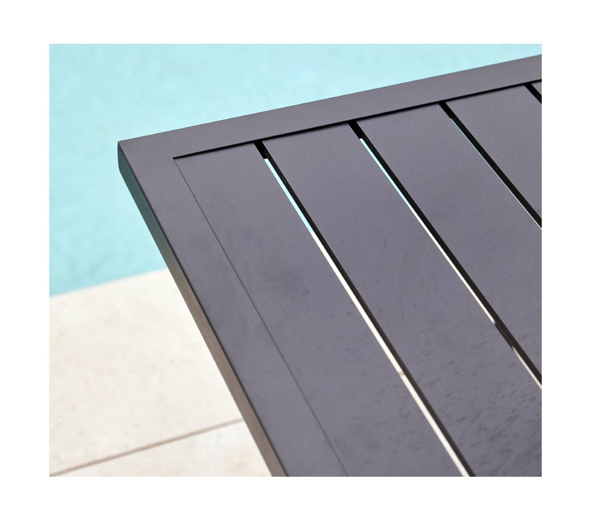 Ozalide - Ensemble table et chaises de jardin  8 places  Gris Anthracite  GUETHARY - Image 3