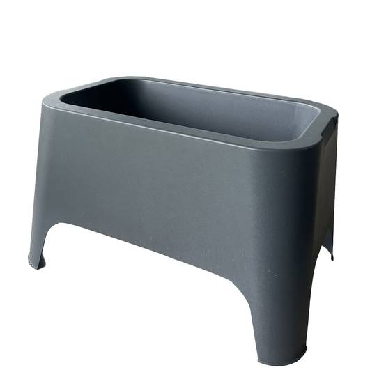 Table basse de jardin 59x 39x 36cm Anthracite Avec couvercle Extérieur / Intérieur TOOMAX - Image 7