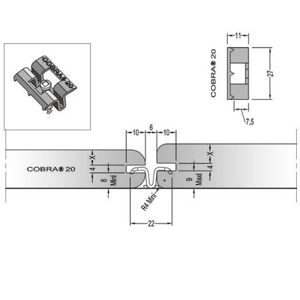 Clip Terrasse Bois COBRA 20 - 90 clips + Vis - Pour Lames en Bois et Bois Composite - Stable, Facile à Poser & Resistant - Image 5