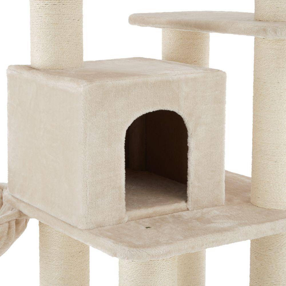 Arbre à chat 195 cm beige/blanc - Image 6