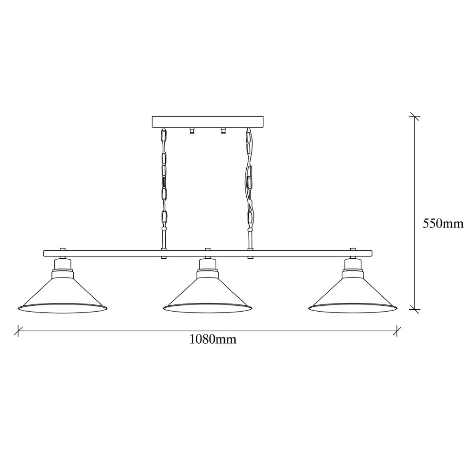 Concept Usine - Suspension industreille noire 3 ampoules ERIKA - Image 5