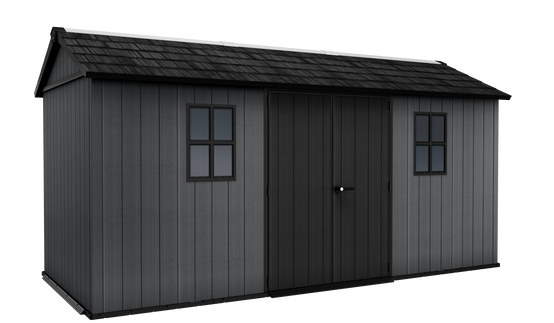 Keter - Abri de jardin Newton Plus 1575 - 10 m² - Gris Aspect bois - KETER - Image 1