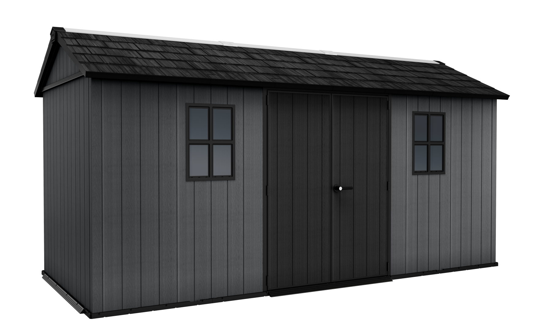 Keter - Abri de jardin Newton Plus 1575 - 10 m² - Gris Aspect bois - KETER - Image 1