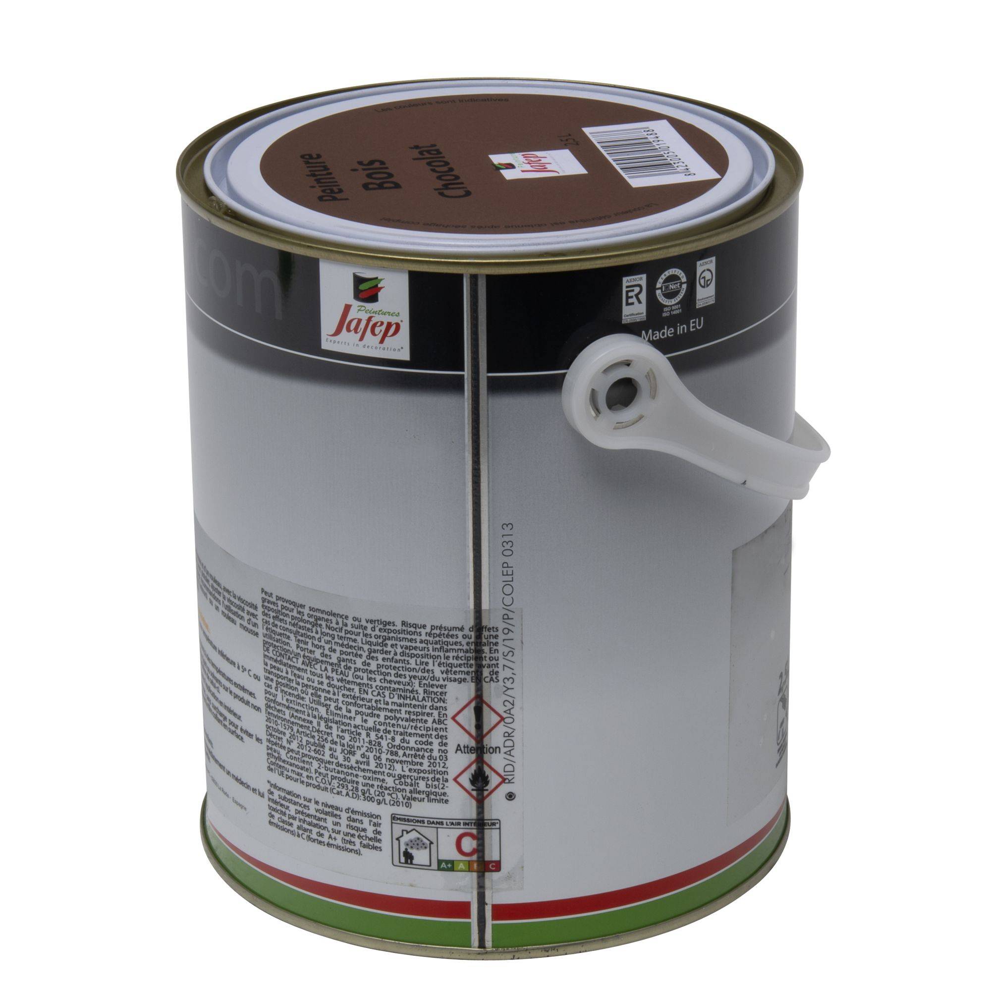 Peinture bois chocolat Jafep - 2,5 L - Image 5