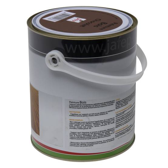 Peinture bois chocolat Jafep - 2,5 L - Image 2