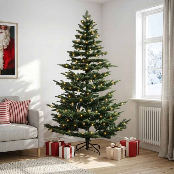 Vidaxl - Sapin de Noël Artificiel à Branches Articulées 180 cm 300 LED vidaXL 3466252 - Image 4