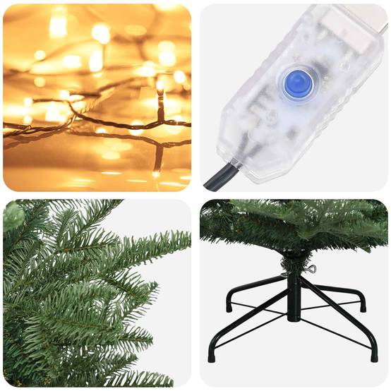 Vidaxl - Sapin de Noël Artificiel à Branches Articulées 180 cm 300 LED vidaXL 3466252 - Image 8