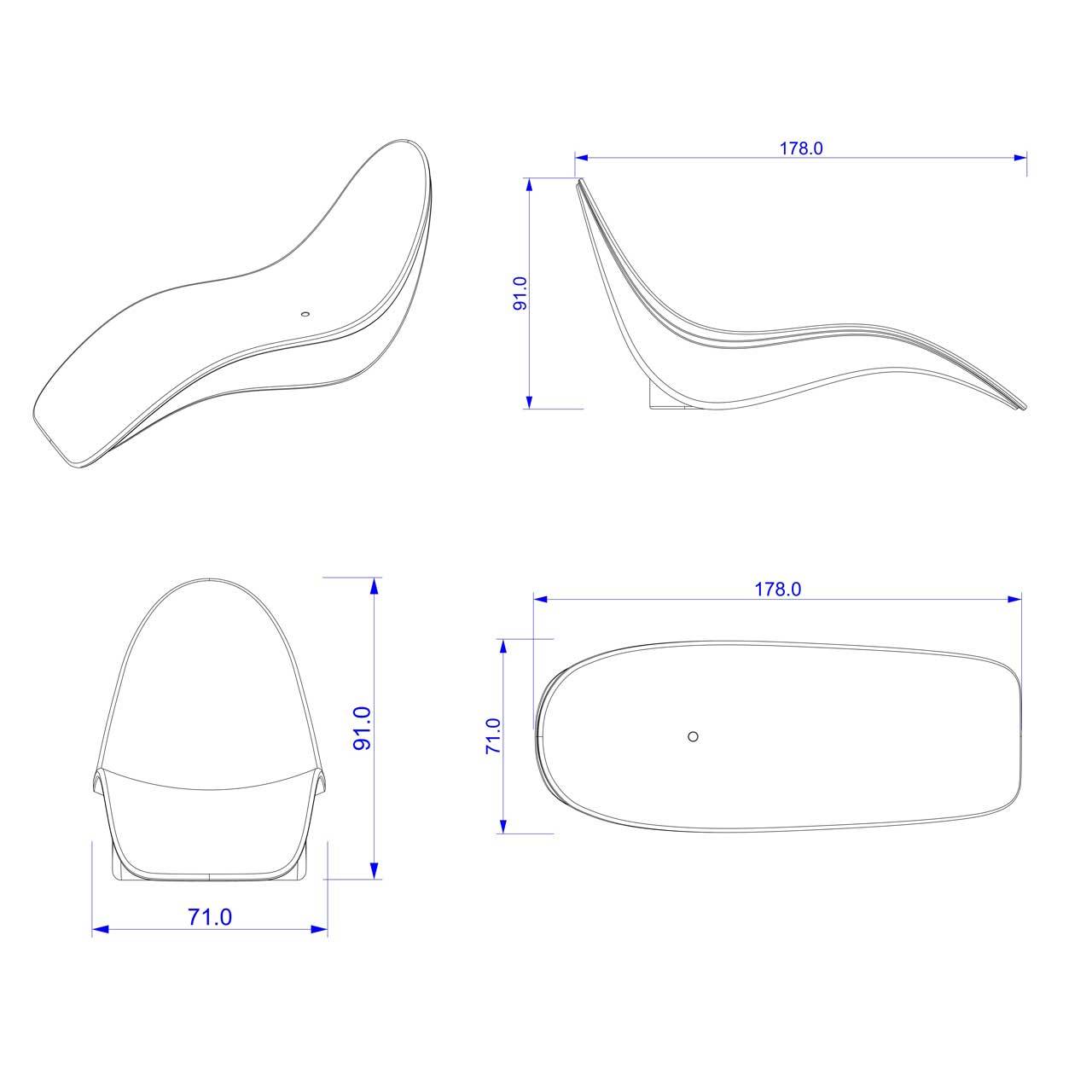 Transat moderne pour piscine et jardin Baia dei Turchi - Image 8