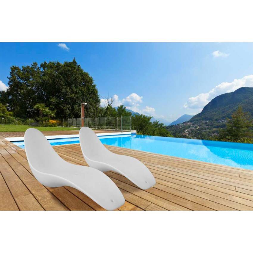 Transat moderne pour piscine et jardin Baia dei Turchi - Image 2