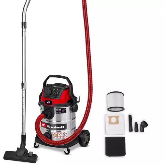 Einhell - Aspirateur eau et poussières – TE-VC 2580 SACL – 1100 W – Cuve inox 25 L – Filtre HEPA – Classe L Einhell - Image 1