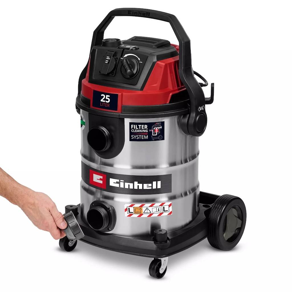 Einhell - Aspirateur eau et poussières – TE-VC 2580 SACL – 1100 W – Cuve inox 25 L – Filtre HEPA – Classe L Einhell - Image 5