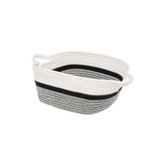 Panier de Rangement "Mix N Modul" 31x15cm Blanc & Noir