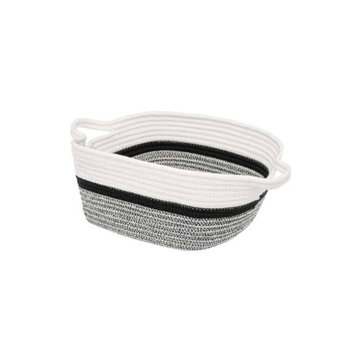 Panier de Rangement "Mix N Modul" 31x15cm Blanc & Noir