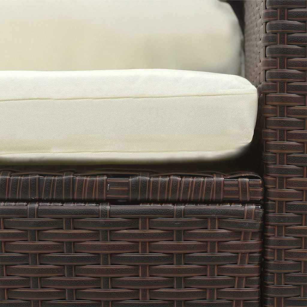 Vidaxl - Salon de jardin 5 pcs avec coussins Résine tressée Marron vidaXL 47812 - Image 5