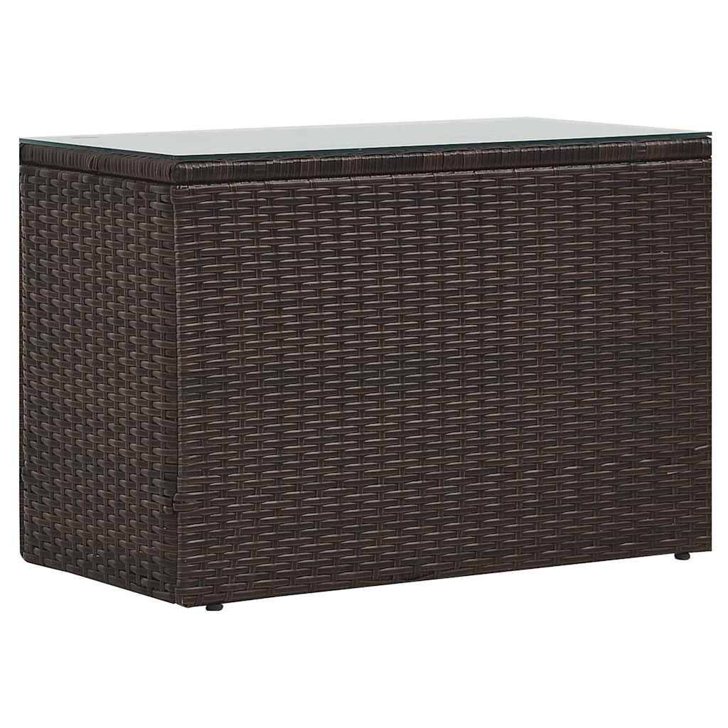 Vidaxl - Salon de jardin 5 pcs avec coussins Résine tressée Marron vidaXL 47812 - Image 8
