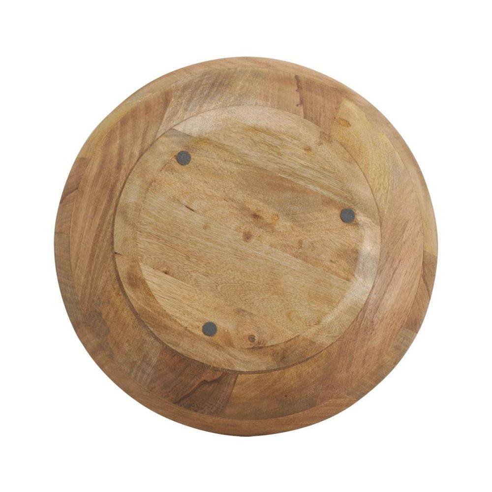 Aubry Gaspard - Grande corbeille en bois de manguier et résine - Olives Plat - Image 3
