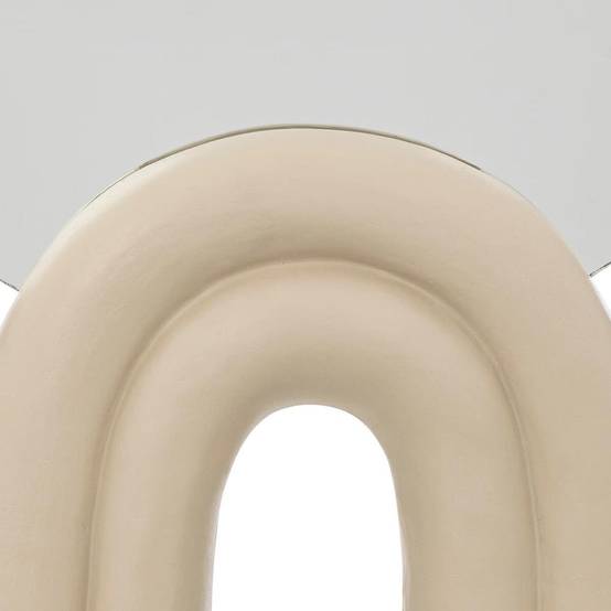 Miroir à Poser Design "Wavy Bliss" 35cm Blanc - Image 2