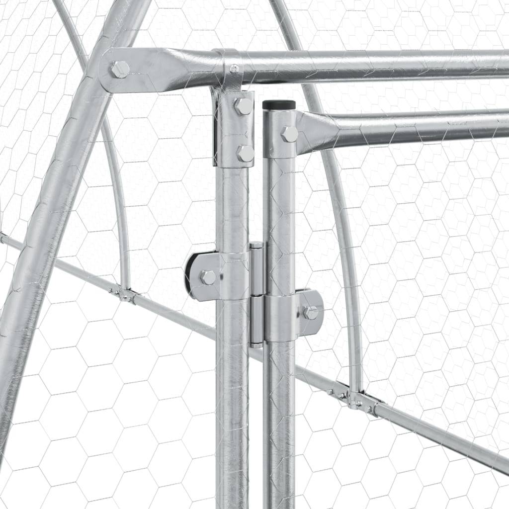Vidaxl - Clapier argenté 105x600x120 cm acier galvanisé vidaXL 3281529 - Image 6
