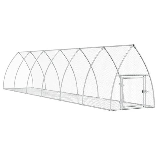 Vidaxl - Clapier argenté 105x600x120 cm acier galvanisé vidaXL 3281529 - Image 2