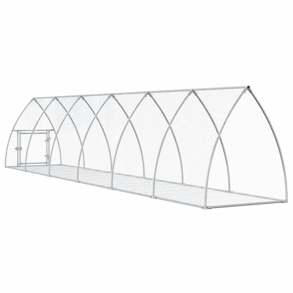 Vidaxl - Clapier argenté 105x600x120 cm acier galvanisé vidaXL 3281529 - Image 7