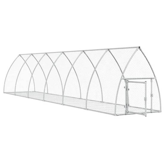 Vidaxl - Clapier argenté 105x600x120 cm acier galvanisé vidaXL 3281529 - Image 9