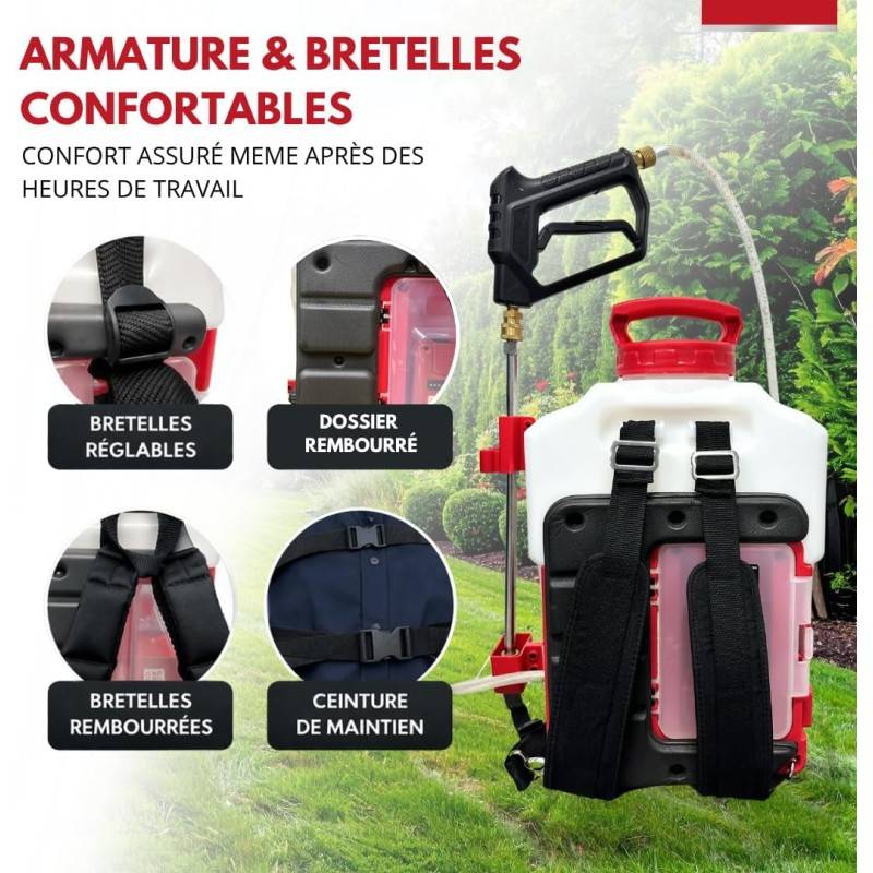 Pulvérisateur Électrique Dorsal Sprayer 15L - 1 Batterie Forum Equipement, Pulvérisateur à dos à Batterie Rechargeable - Image 4
