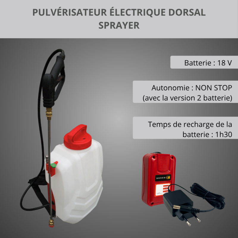 Pulvérisateur Électrique Dorsal Sprayer 15L - 1 Batterie Forum Equipement, Pulvérisateur à dos à Batterie Rechargeable - Image 5