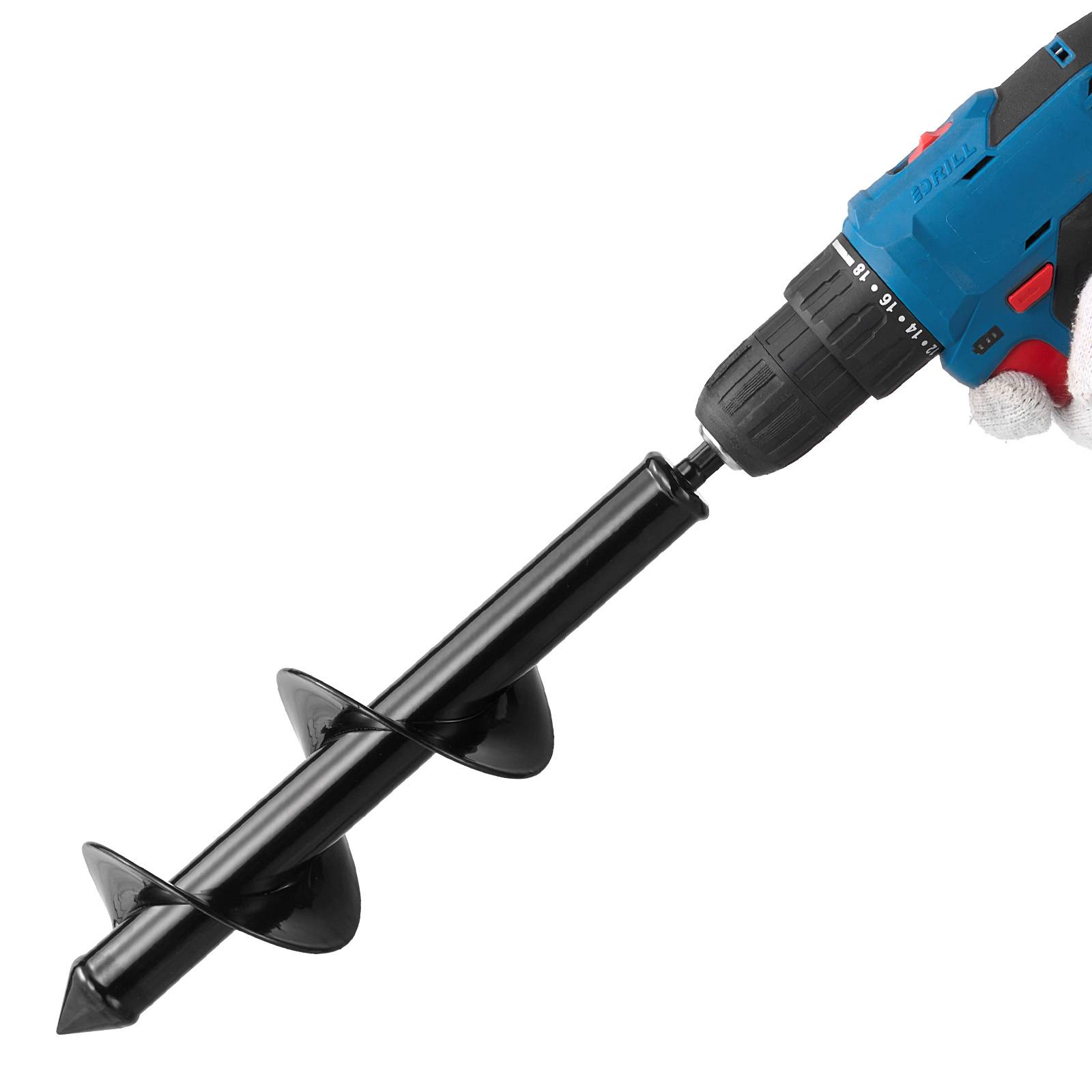 Vevor - VEVOR Mèche Tarière pour Perceuse 80 x 290 mm Tige Hexagonale pour Creuser Trous - Image 1