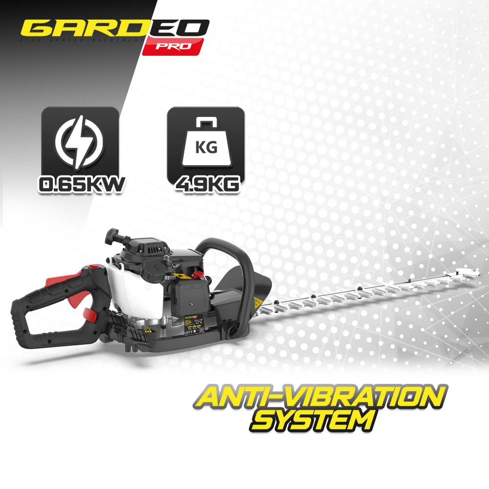 Gardeo Pro - Taille haies thermique 22.5CC avec poignée arrière rotative - Lame 700mm - Image 4
