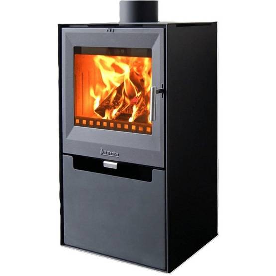 Poêle à bois Aduro 14 noir, 6,5 kW, double combustion et vitre-propre - ADURO - Image 1