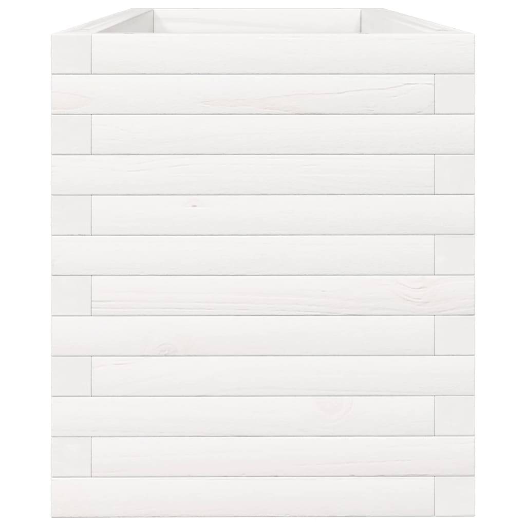 Vidaxl - Jardinière blanc 110x40x45,5 cm bois de pin massif vidaXL 847274 - Image 7