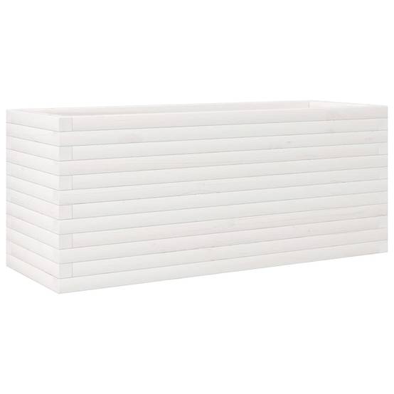 Vidaxl - Jardinière blanc 110x40x45,5 cm bois de pin massif vidaXL 847274 - Image 8