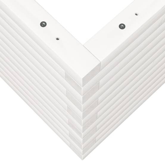 Vidaxl - Jardinière blanc 110x40x45,5 cm bois de pin massif vidaXL 847274 - Image 4