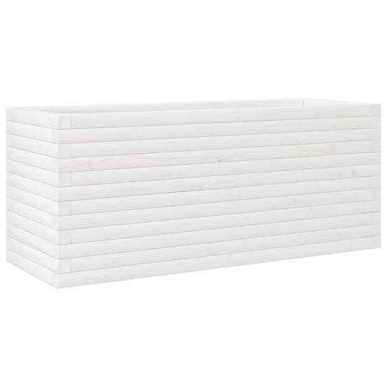 Vidaxl - Jardinière blanc 110x40x45,5 cm bois de pin massif vidaXL 847274 - Image 2
