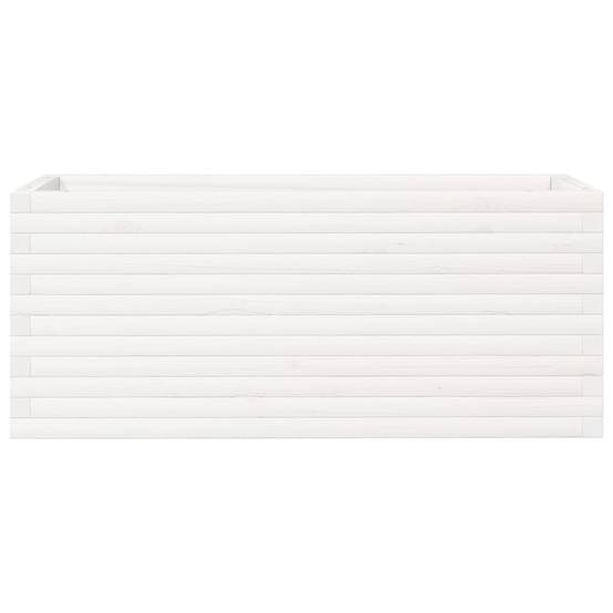 Vidaxl - Jardinière blanc 110x40x45,5 cm bois de pin massif vidaXL 847274 - Image 6