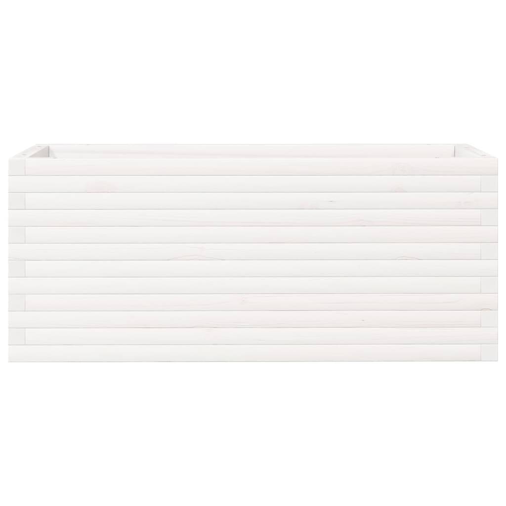 Vidaxl - Jardinière blanc 110x40x45,5 cm bois de pin massif vidaXL 847274 - Image 6