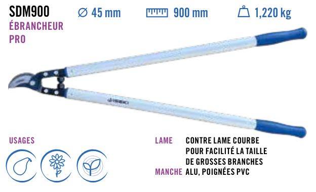 Iseki - Ébrancheur télescopique d'élagage 900 mm Ø 45 mm – ISEKI – Plus de 6 m – SDM900 - Image 4