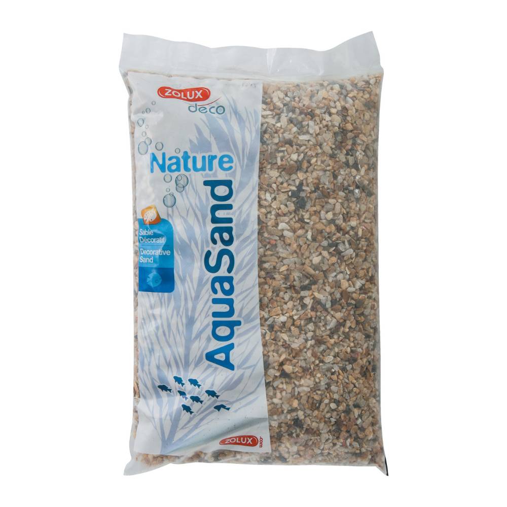 Zolux - Sol décoratif Aquasand naturel quartz gros 5kg (Lot de 3) - Image 3