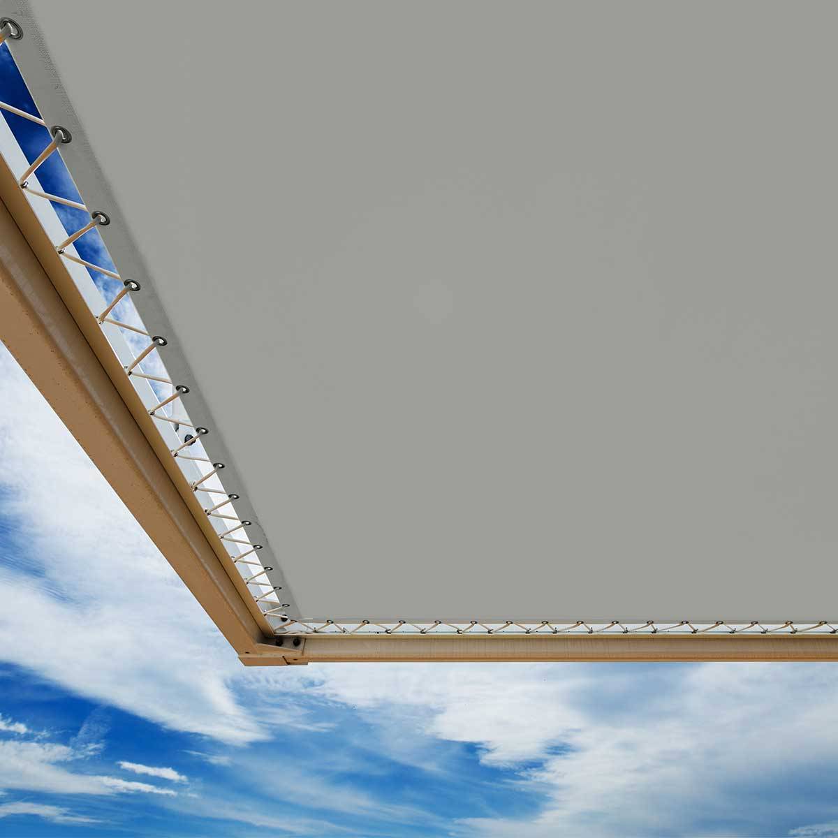 Tecplast - Toile Pergola Grise 6x8 m XP640PR - Garantie 10 ans - Bâche Pergola ou Tonnelle étanche en PVC - Made in France TECPLAST - Image 2