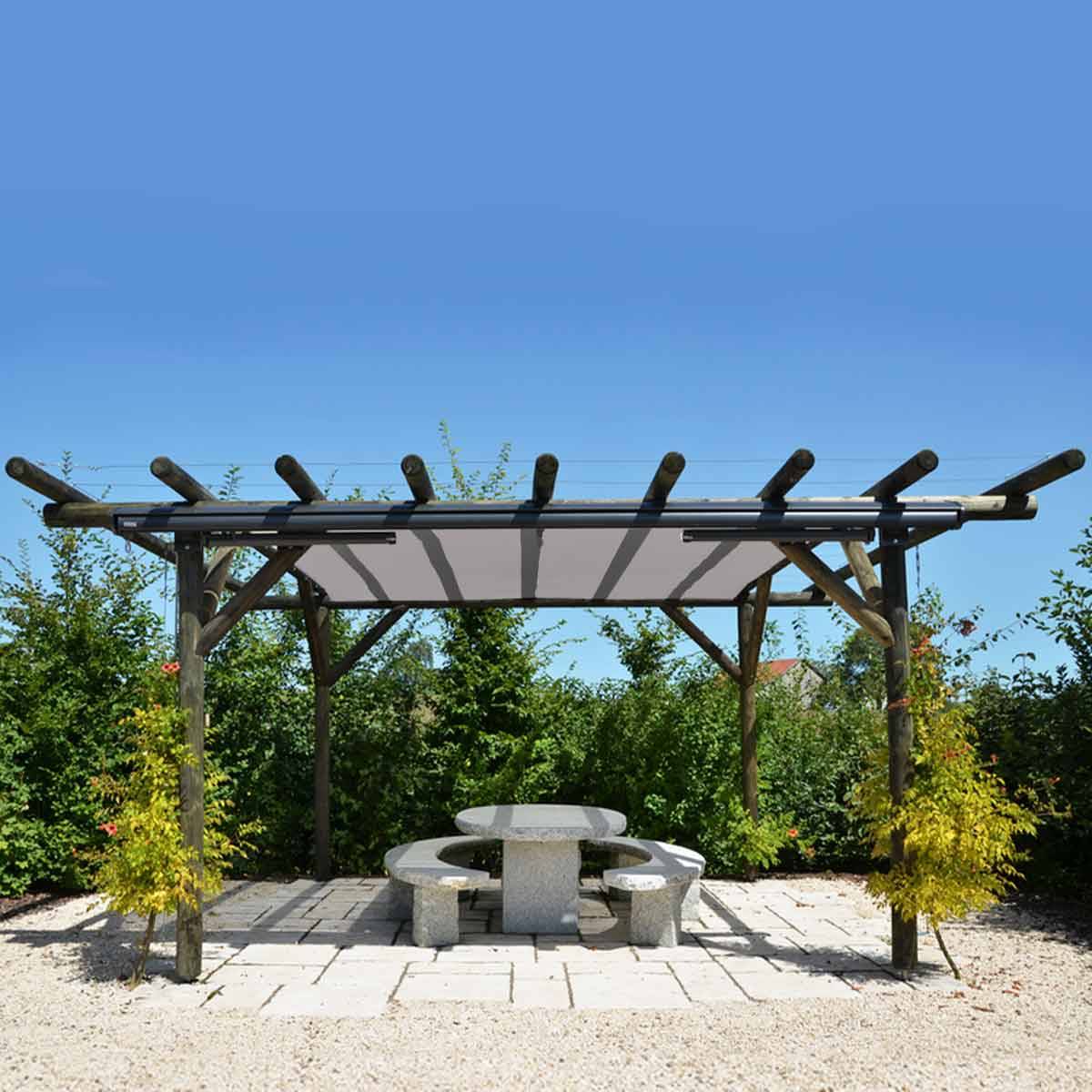 Tecplast - Toile Pergola Grise 6x8 m XP640PR - Garantie 10 ans - Bâche Pergola ou Tonnelle étanche en PVC - Made in France TECPLAST - Image 8