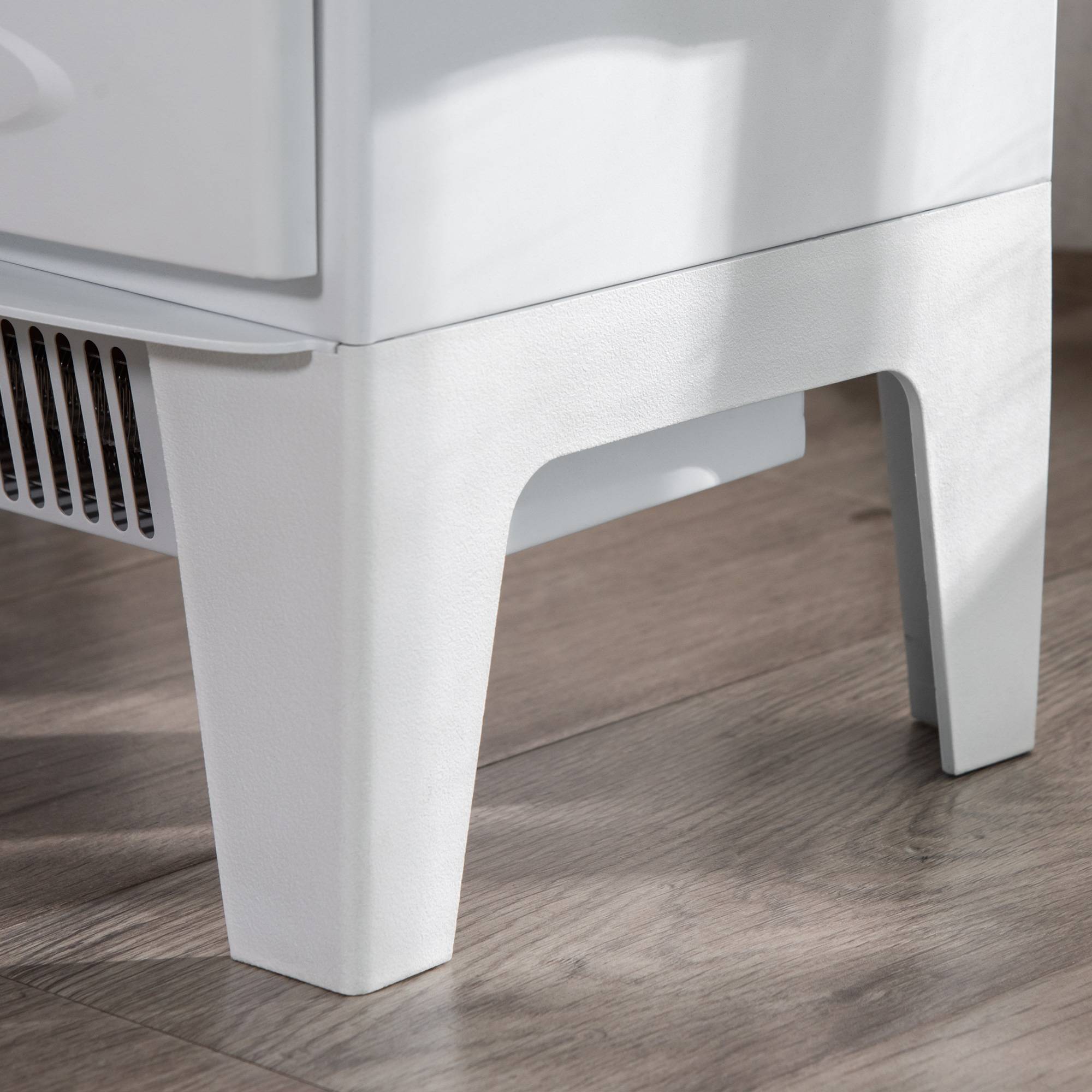 ComfortXL - Cheminée électrique 1800W autoportante avec effet flammes LED pour salon Blanc – ComfortXL Outdoor Living - Image 7