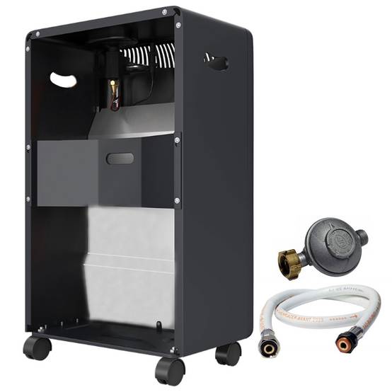 Poele à gaz 4200W 3 Niveaux de chauffe Allumage Piezo Grands volumes + Tuyau et détendeur butane INTEC - Image 2