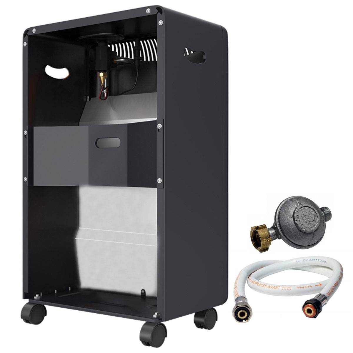 Poele à gaz 4200W 3 Niveaux de chauffe Allumage Piezo Grands volumes + Tuyau et détendeur butane INTEC - Image 2