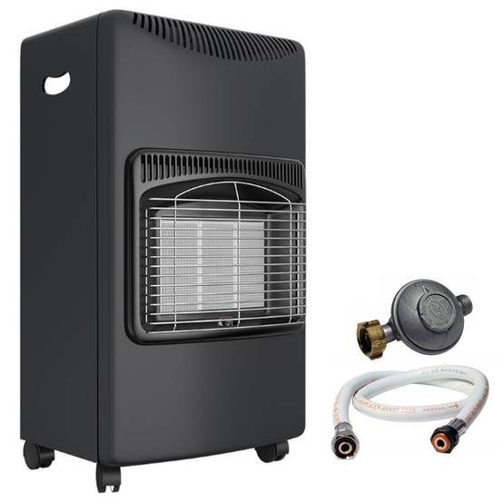 Poele à gaz 4200W 3 Niveaux de chauffe Allumage Piezo Grands volumes + Tuyau et détendeur butane INTEC - Image 1